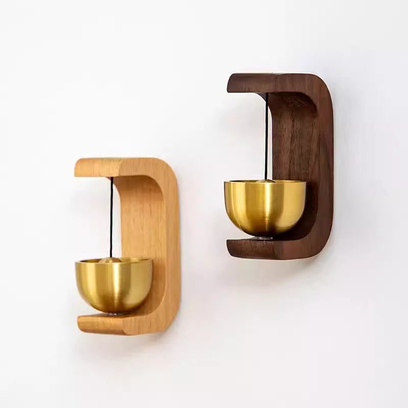 Natural Wood Magnetic Bell – Door Chime & Home Decoration