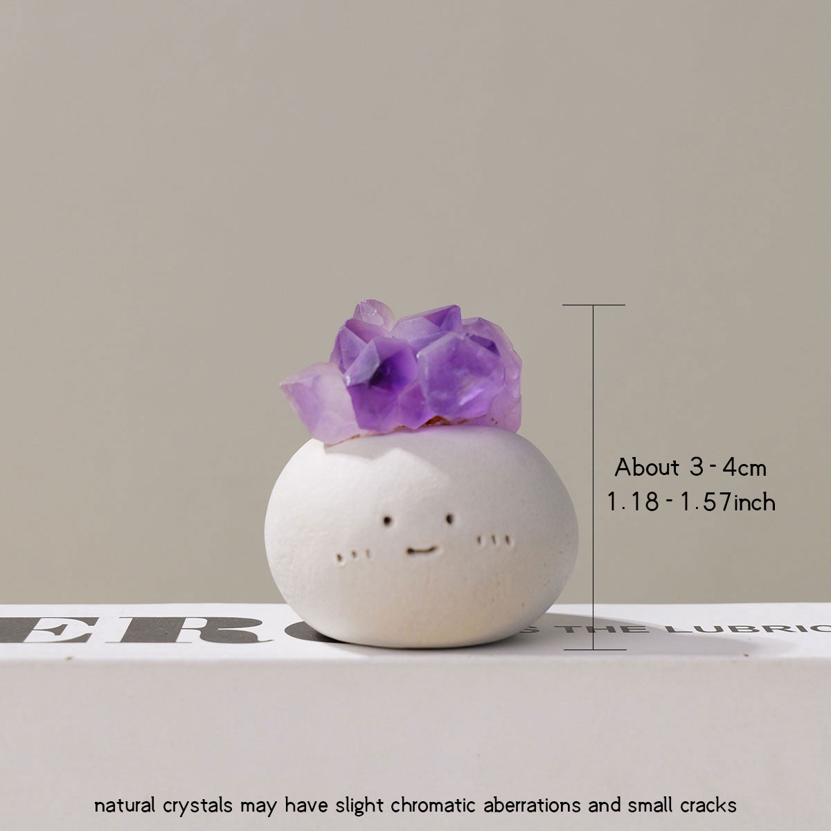 Raw Amethyst Crystal Fairy Ornament – Spiritual Healing Handmade Gift