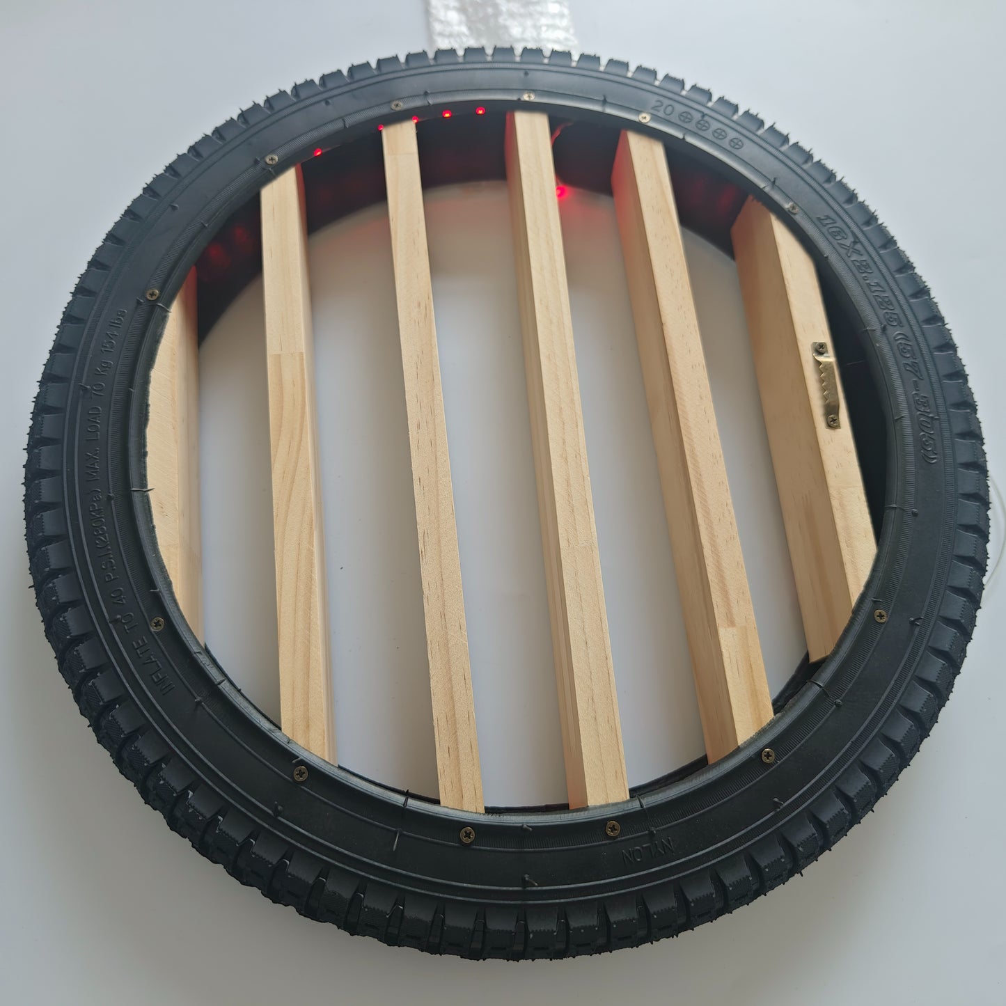 Stylish Wooden Tire Wall Rack Display for Toys, Cars & Collectibles
