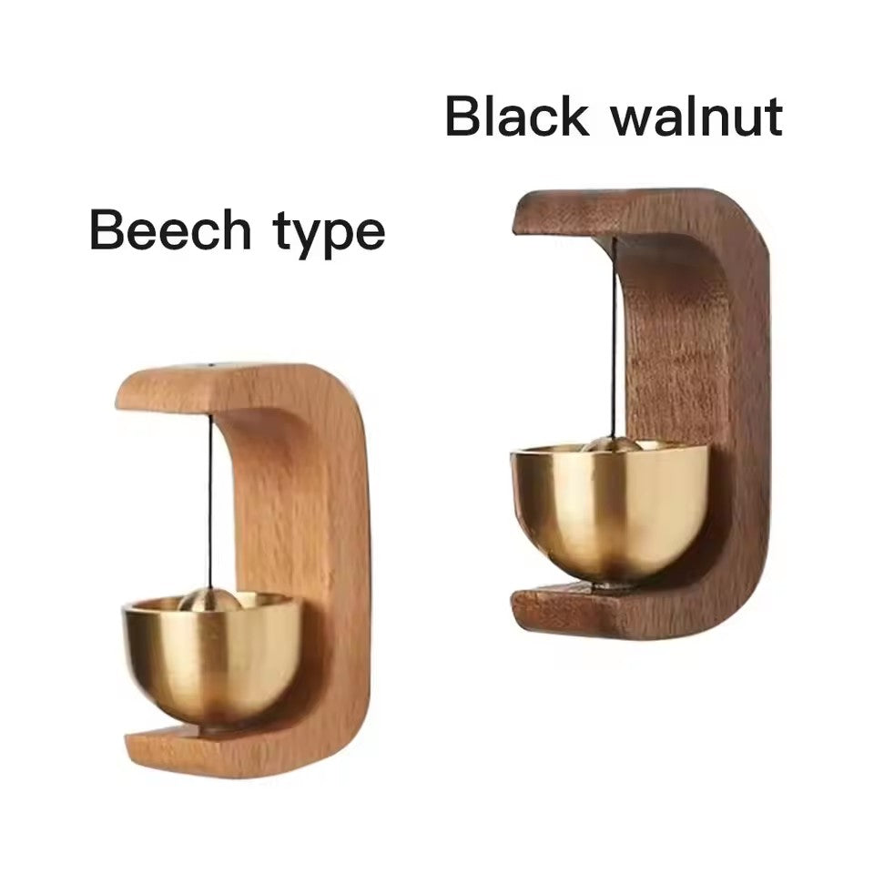 Natural Wood Magnetic Bell – Door Chime & Home Decoration