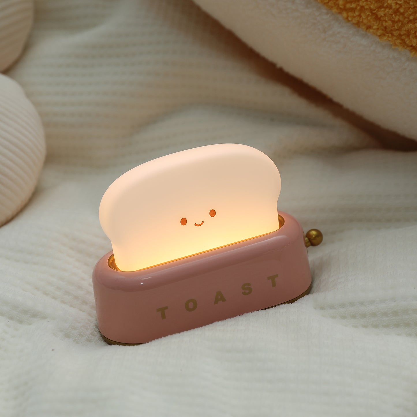 Modern Toaster LED Night Lamp Soft Glow Light with Timer, Dimmable Brightness & Unique Design