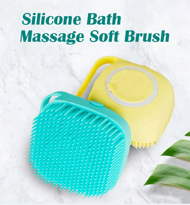 Soft Silicone Dog Shower Brush – Bath, Grooming & Hair Cleaner