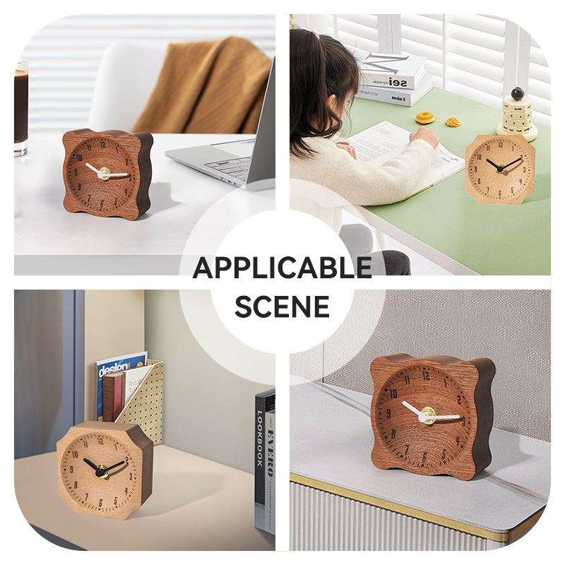EMAF Timeless Touch Handcrafted Wooden Alarm Clock for Elegant Bedrooms & Meaningful Gifting