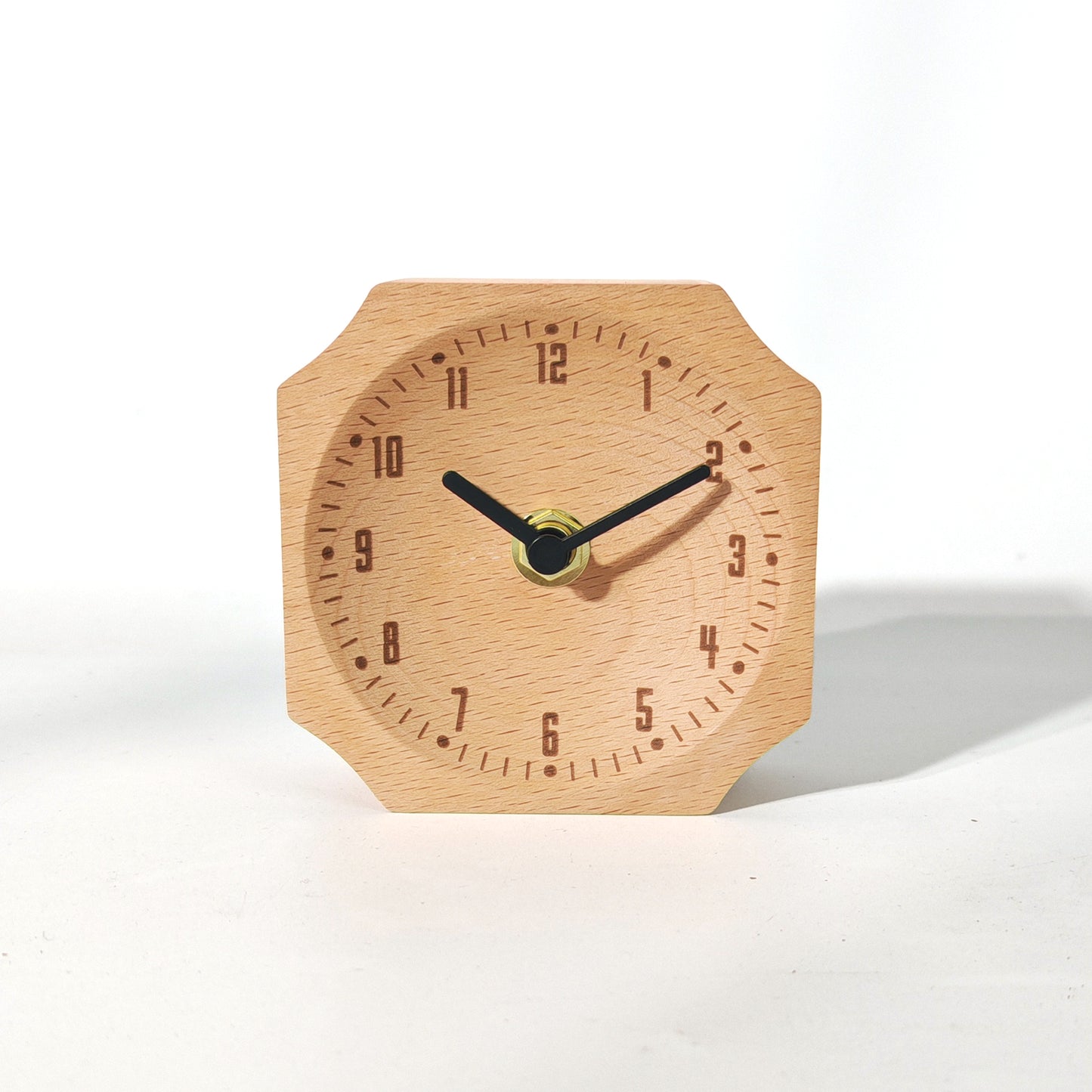 EMAF Timeless Touch Handcrafted Wooden Alarm Clock for Elegant Bedrooms & Meaningful Gifting